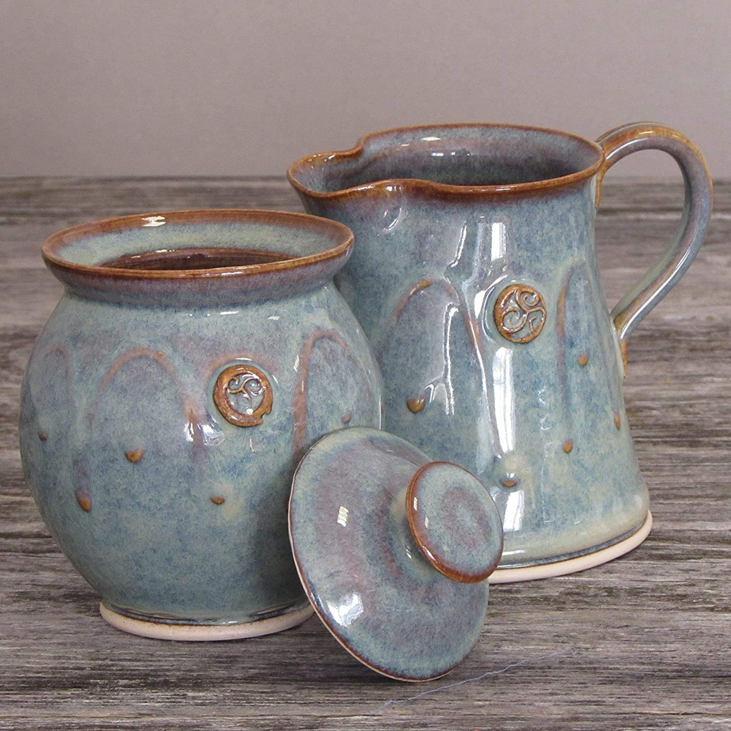 Elegant Castle Arch Sugar and Creamer Set - Porcelain Tea Coffee Serving Set for Afternoon Tea, Brunch, and Hosting Guests