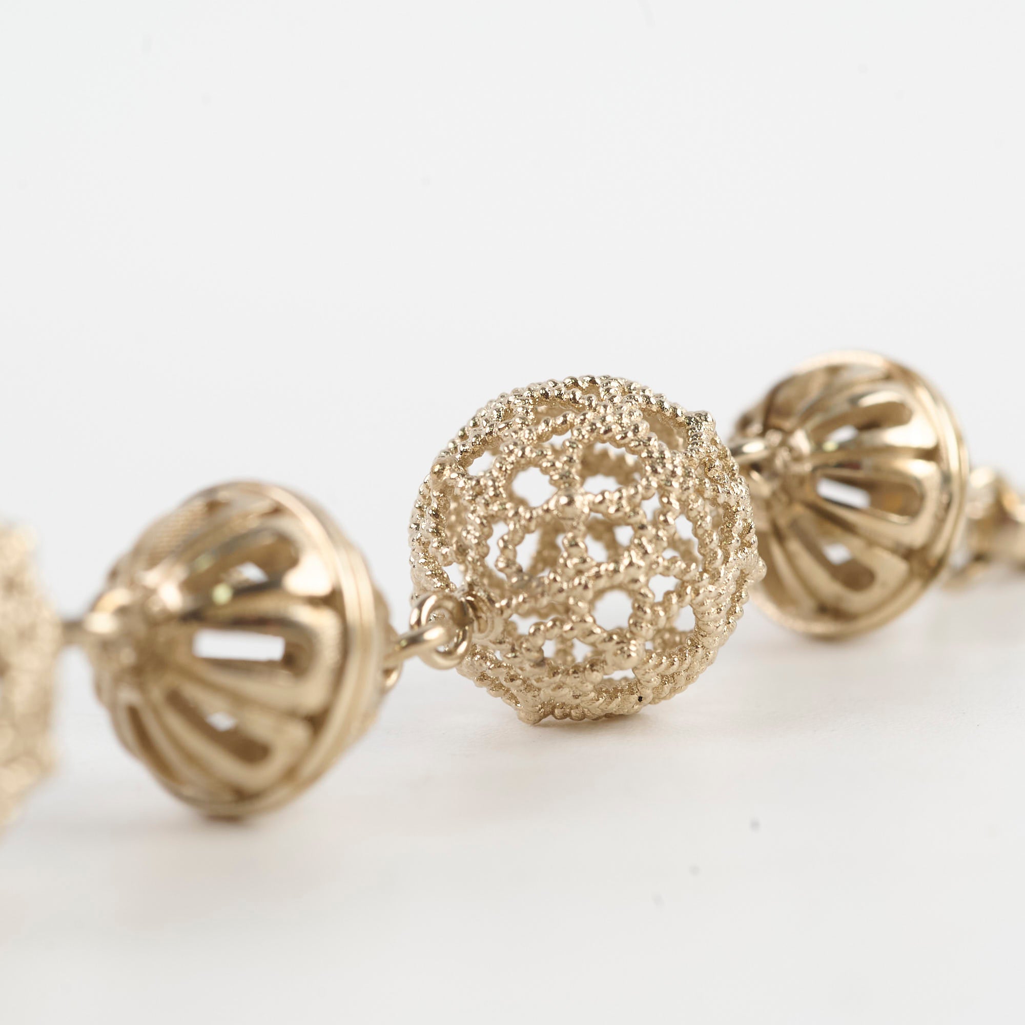 Chanel Round Beaded Bracelet for Women - Luxury Pearl & Crystal Cuff Bangle - Perfect for Parties, Weddings & Special Occasions