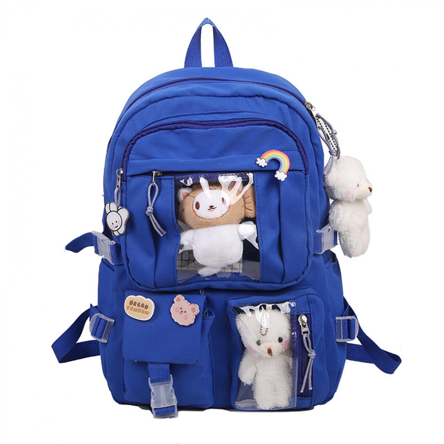 Stylish High School Backpack for Girls - Durable Rolling Backpack with School Supplies Accessories - Perfect for School, Travel & Daily Commute