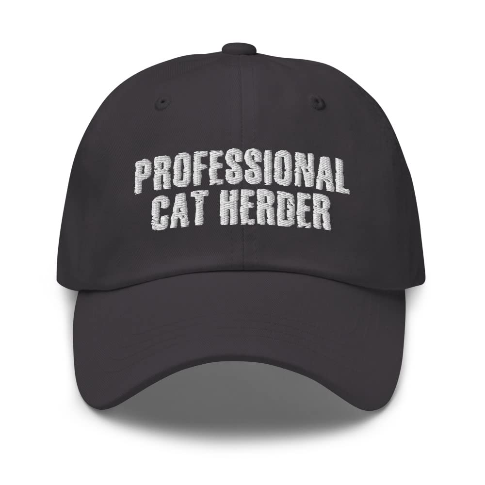 Funny Cat Herder Hat for Cat Lovers - Cute & Professional Cat Dad & Mom Hat - Perfect for Pet Owners, Gifts & Cat-Themed Parties