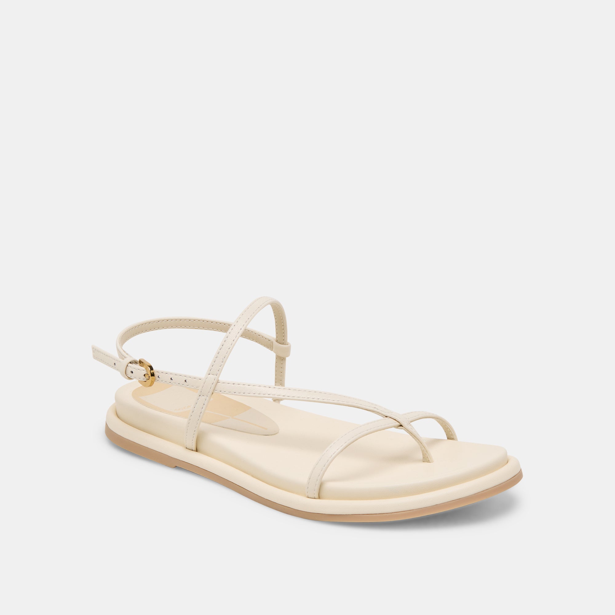 Dallen Sandals Off White Leather - Comfortable Women's Casual Shoes for Summer, Beach, and Outdoor Walking