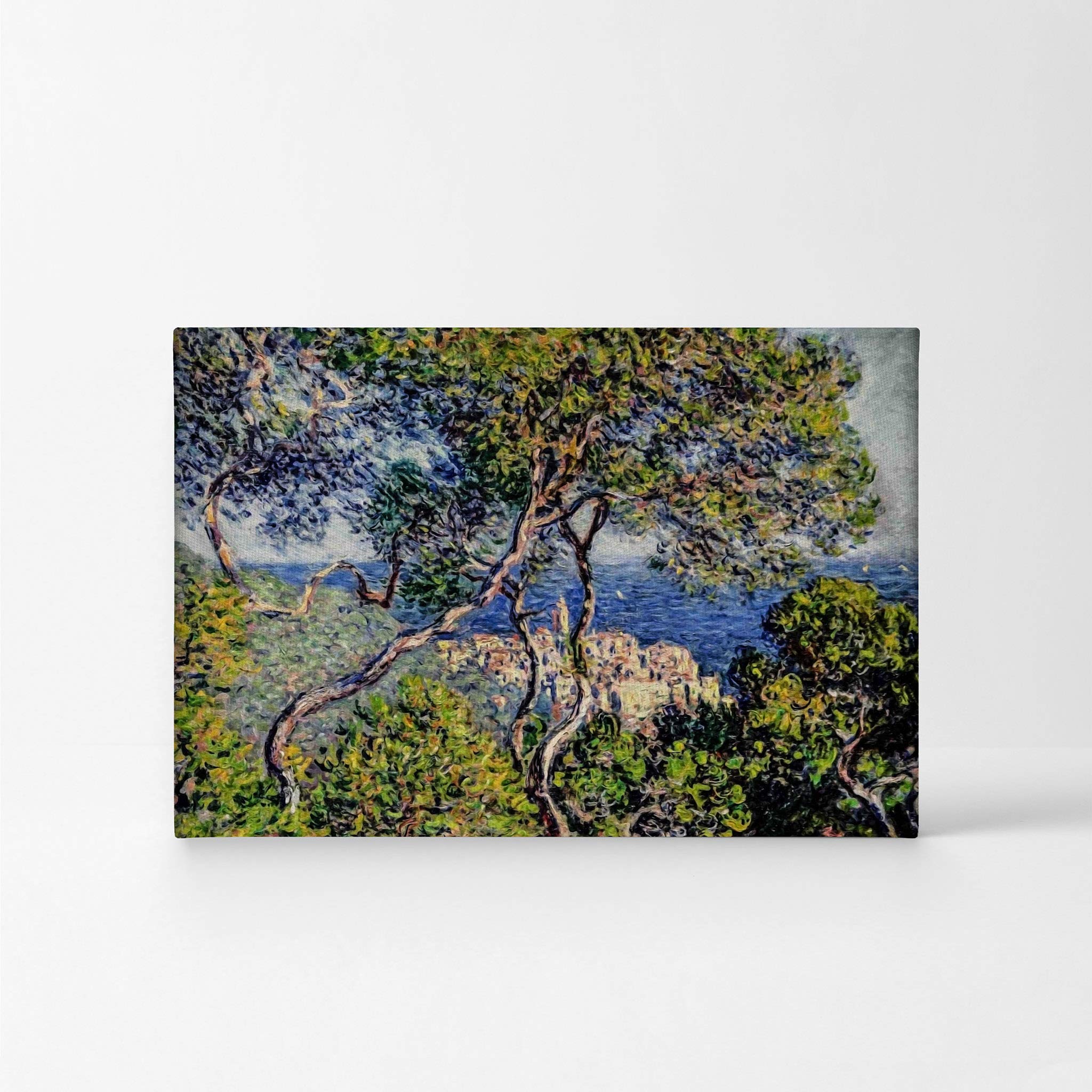 Claude Monet Bordighera Canvas Wall Art Print - Famous Oil Painting Reproduction, Modern Home Decor, Ready to Hang (30x40 Inches) - Perfect for Living Room, Bedroom & Office Decor | Made in USA