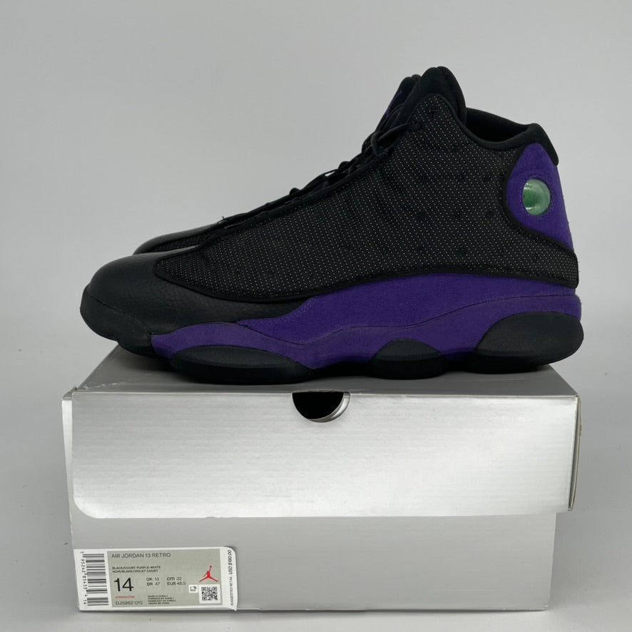 Air Jordan 13 Retro Basketball Shoes - Court Purple/White (DJ5982-015) - Size 14 - Men's High-Top Sneakers for Basketball & Streetwear Fashion