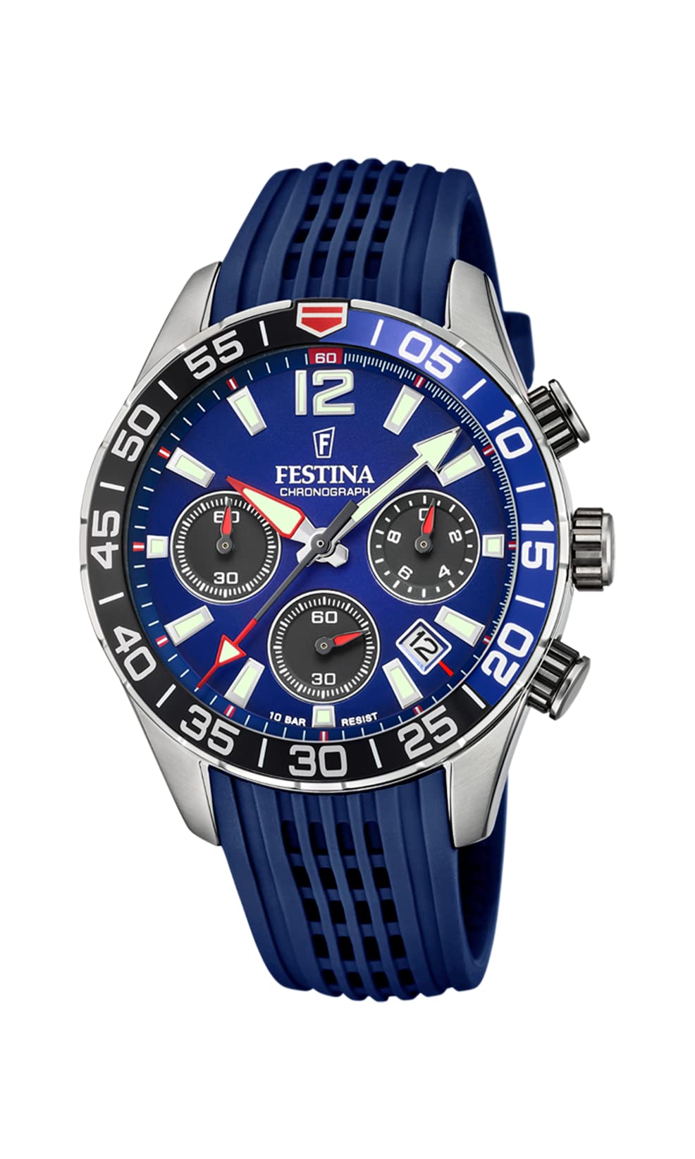 Festina F20517/1 Sport Watch for Men - Waterproof Chronograph with Date Display - Perfect for Running, Swimming & Outdoor Activities
