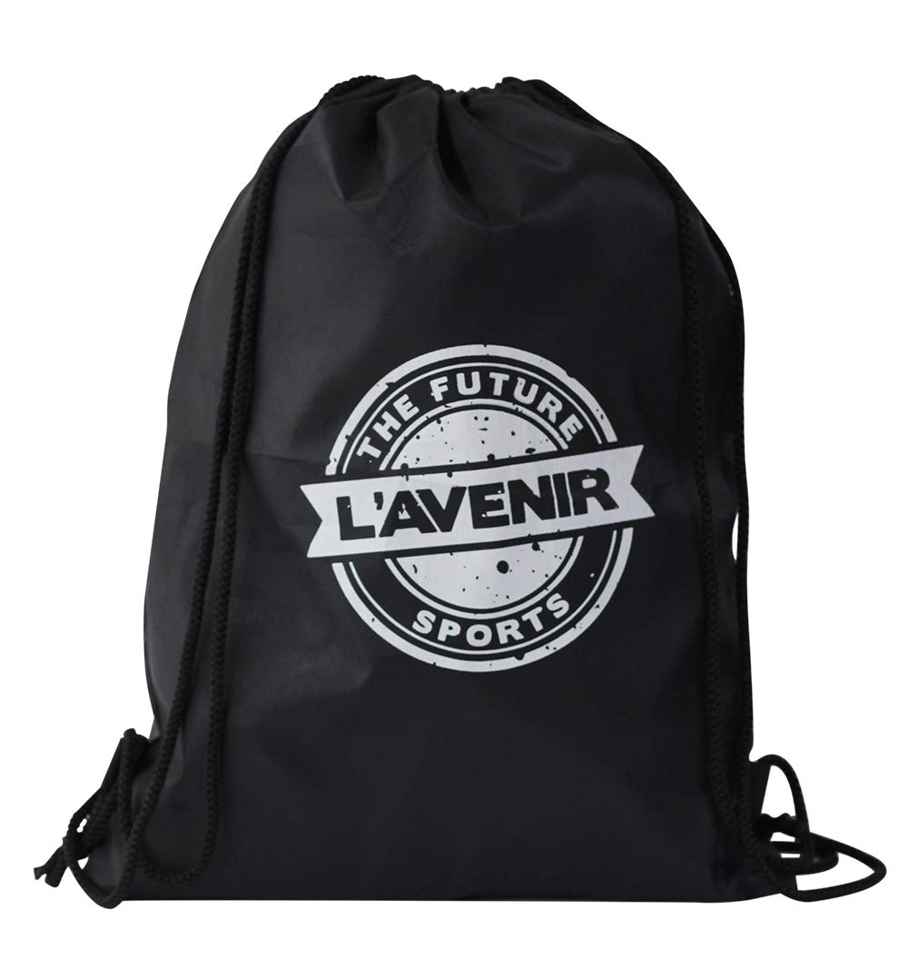 L'AVENIR Polyester Black Sports Sling Bag - Lightweight Crossbody Gym Bag for Men & Women - Perfect for Running, Travel, Workout & Outdoor Activities