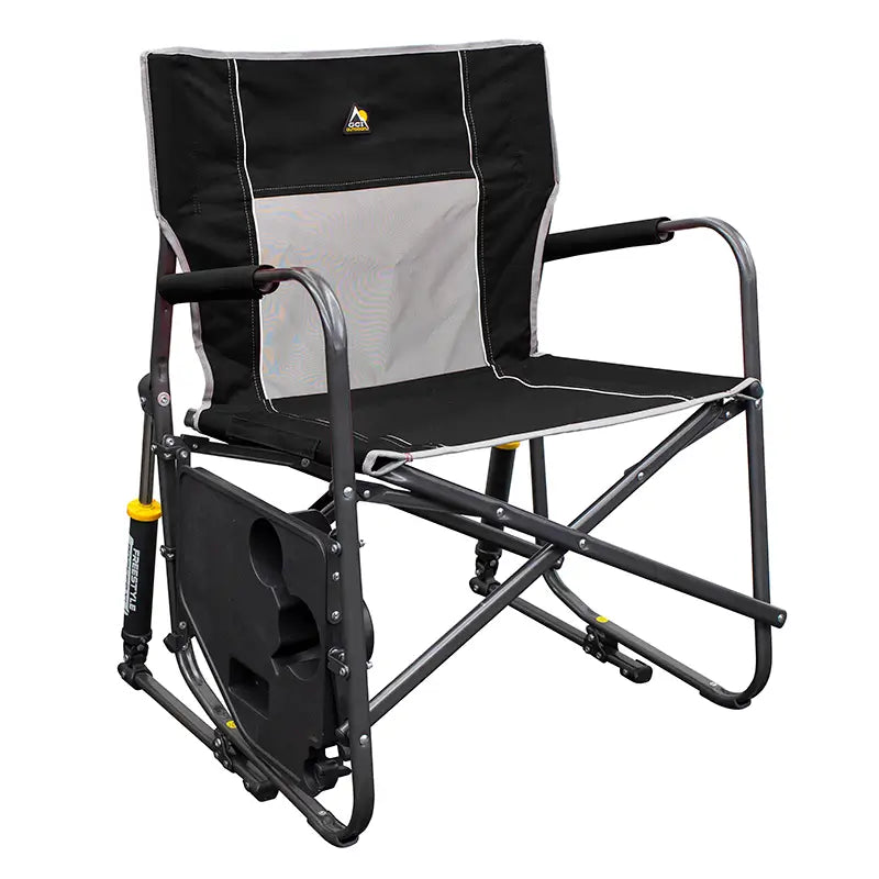Freestyle Rocker XL™ Outdoor Rocking Chair with Side Table - Perfect for Patio, Deck, Garden & Backyard Relaxation