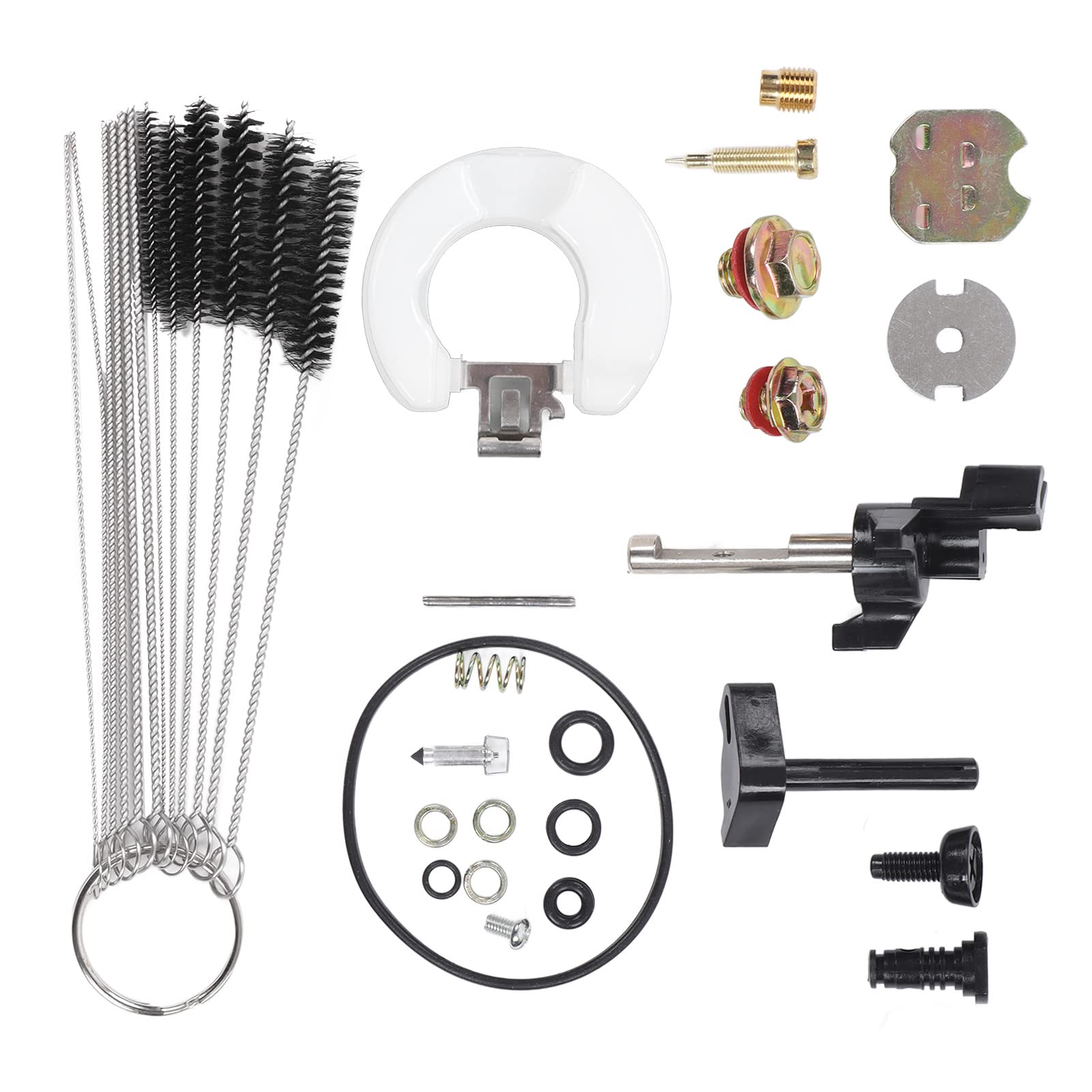 Yosoo Carburetor Repair Kit for GX160 GX200 - 25-Piece Lawn Mower Replacement Parts with Cleaning Brush - Essential Garden Tool Accessory for Small Engine Maintenance & Tune-Ups