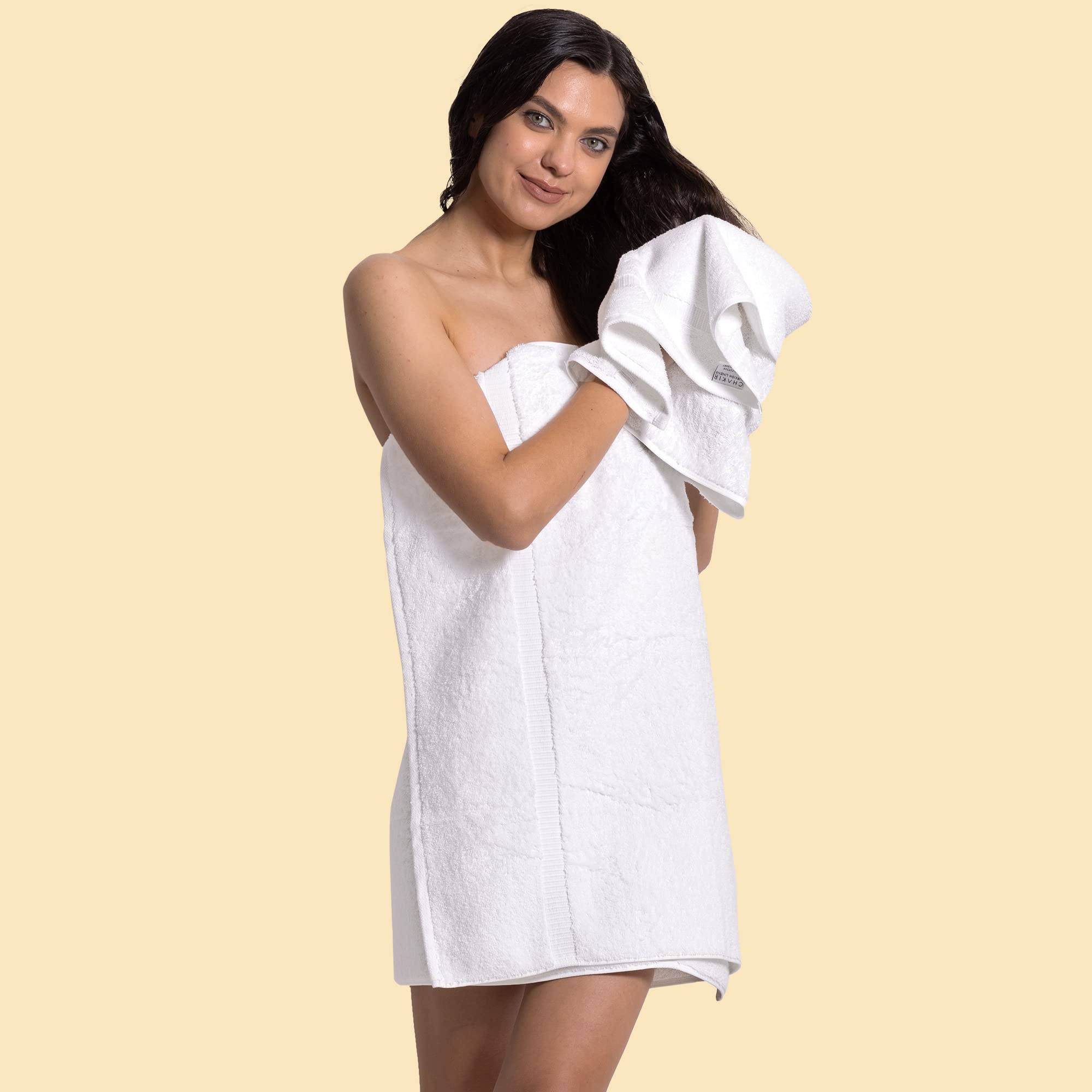 Premium 100% Cotton Turkish Bath Towels Set of 4 - Soft & Absorbent 16