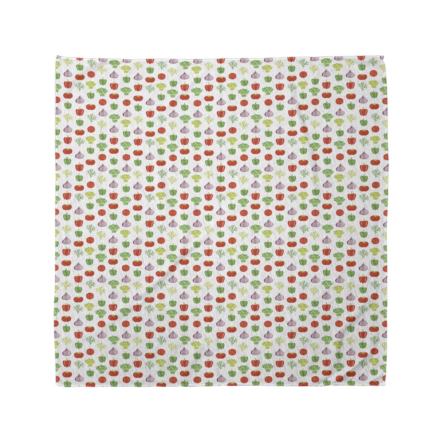 Ambesonne Vegetables Bandana - Simple Food Themed Art Unisex Head & Neck Scarf for Cooking, Gardening & Outdoor Activities