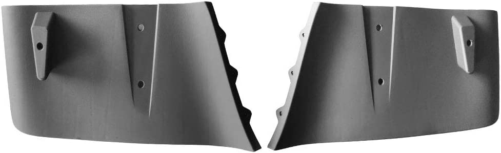 2018-2024 Ford Mustang GT Diffuser Valance Aero Foil Kit - Unpainted Matte Black Pair | Rear Bumper Upgrade for Enhanced Style & Aerodynamics | Perfect for Car Enthusiasts & Street Racing