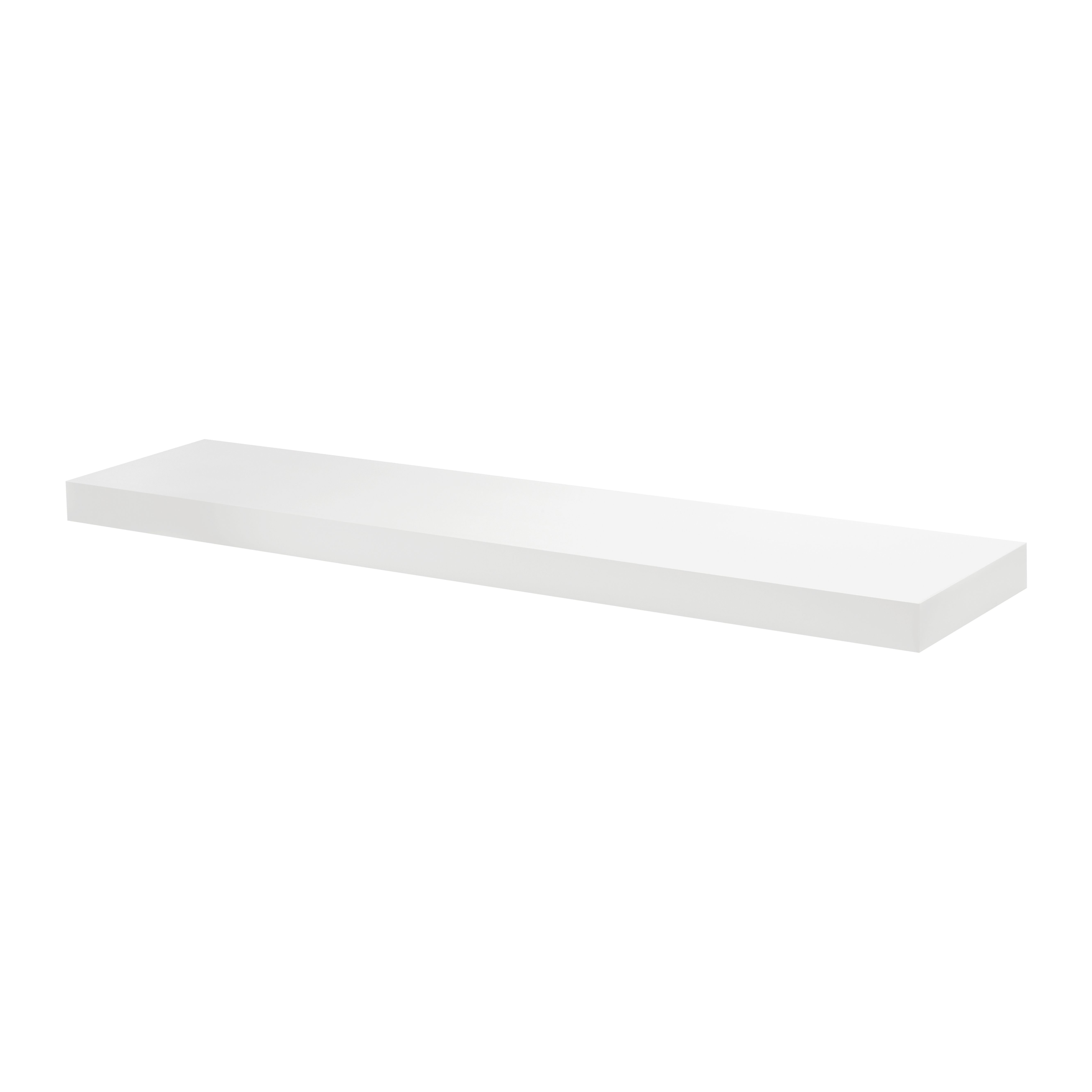 Modern Floating Shelf 2 Inch Thick - Wall Mounted Wood Shelves for Living Room, Bedroom, Kitchen - Perfect for Displaying Books, Photos & Decor