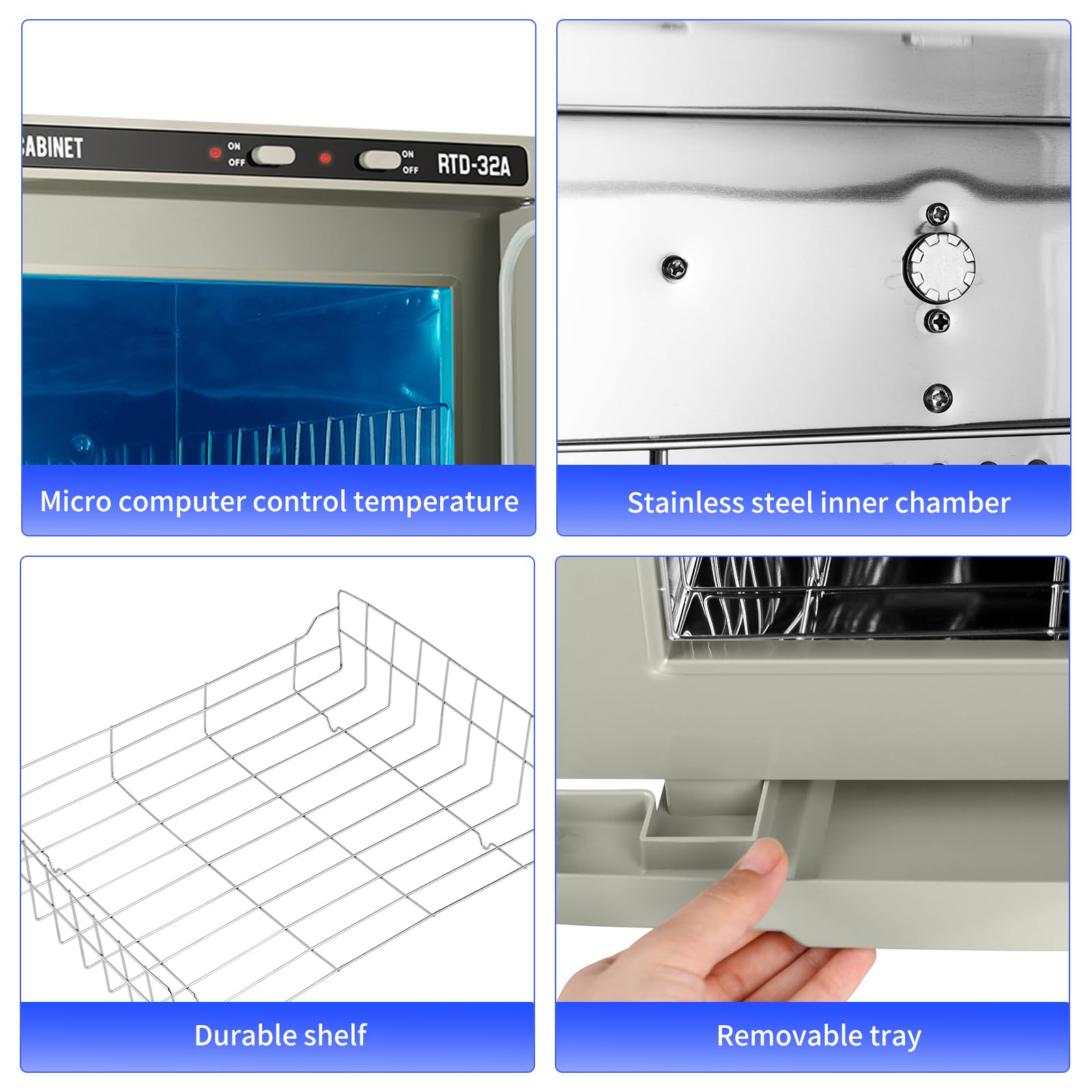 32L Professional Hot Towel Warmer Cabinet - 2-in-1 Heated Towel Storage & Warmer for Spa, Salon & Massage | Perfect for Facial Treatments, Barber Shops & Beauty Clinics | Commercial & Home Use