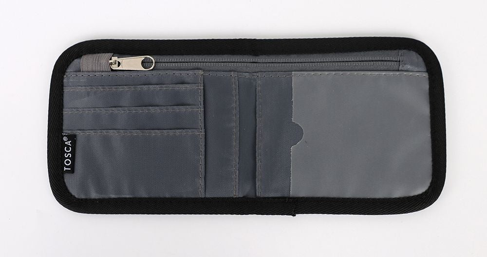 Tosca TCA009 RFID Blocking Bi-Fold Travel Wallet for Men & Women - Secure Passport Holder & Credit Card Protector - Perfect for Air Travel & Daily Use