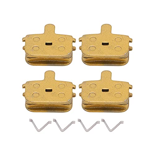 4 Sets Durable All-Metal Bicycle Disc Brake Pads - High Performance Bike Brake Pads for Mountain & Road Bikes - Perfect for Off-Road Trails, Commuting & Cycling Adventures