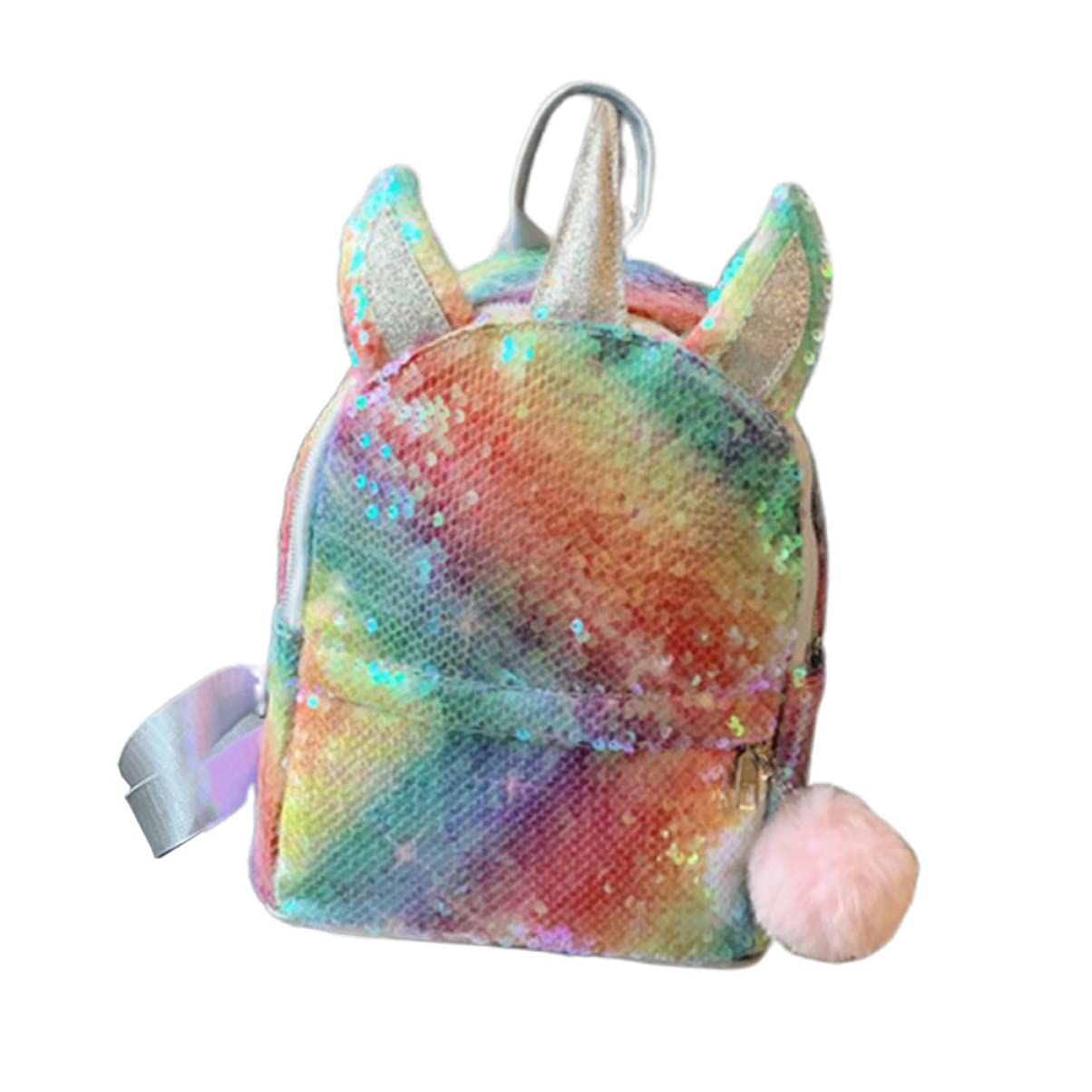 VALICLUD Unicorn Sequin 3D Preschool Backpack - Cute Cartoon School Backpack for Girls | Perfect for Kindergarten, Daycare & Travel Accessories