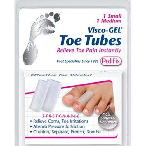 Visco-GEL All-Gel Digital Tubes (2-Pack, 1 Small & 1 Medium) - Perfect for Pain Relief, Arthritis & Joint Support - Ideal for Fingers, Hands & Wrists