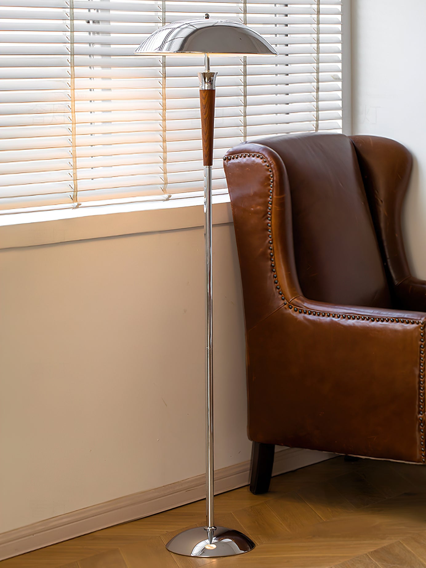 Modern LED Helmet Floor Lamp - Adjustable Brightness for Living Room, Bedroom, or Office - Perfect for Reading, Relaxing, and Ambient Lighting