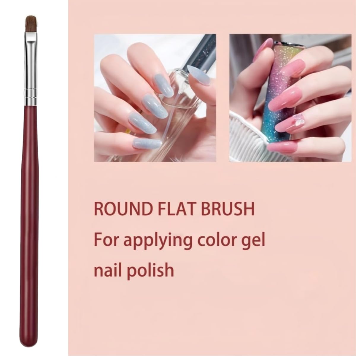 6PCS Nail Art Brush Set for DIY Nail Design & Gel Extension - Home Salon Use
