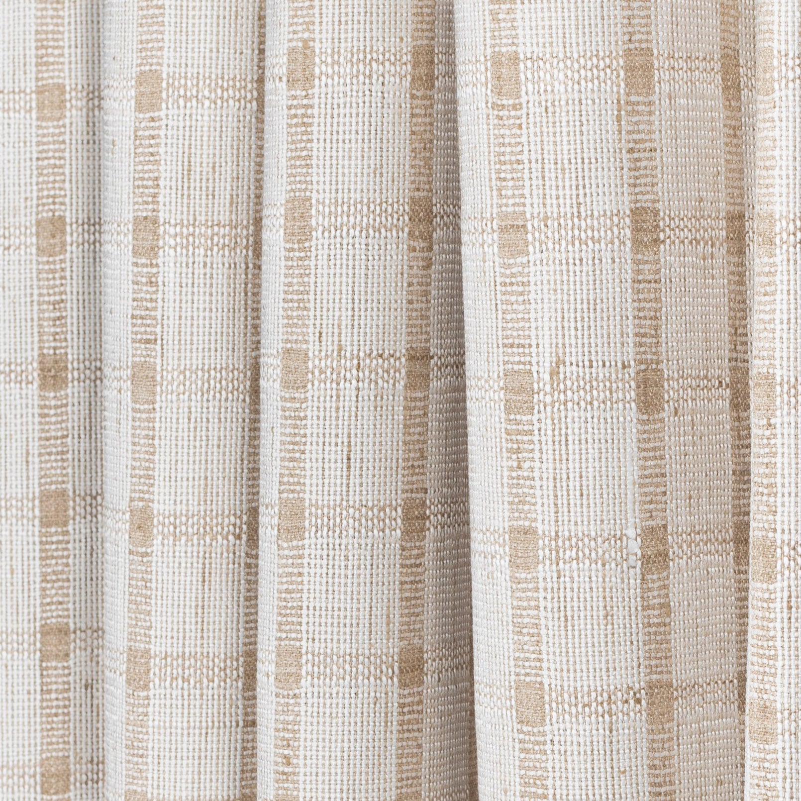 Harriet Check Fabric - Natural Cotton Plaid Textile for Upholstery, Curtains & Home Decor | Perfect for DIY Sewing Projects & Crafting