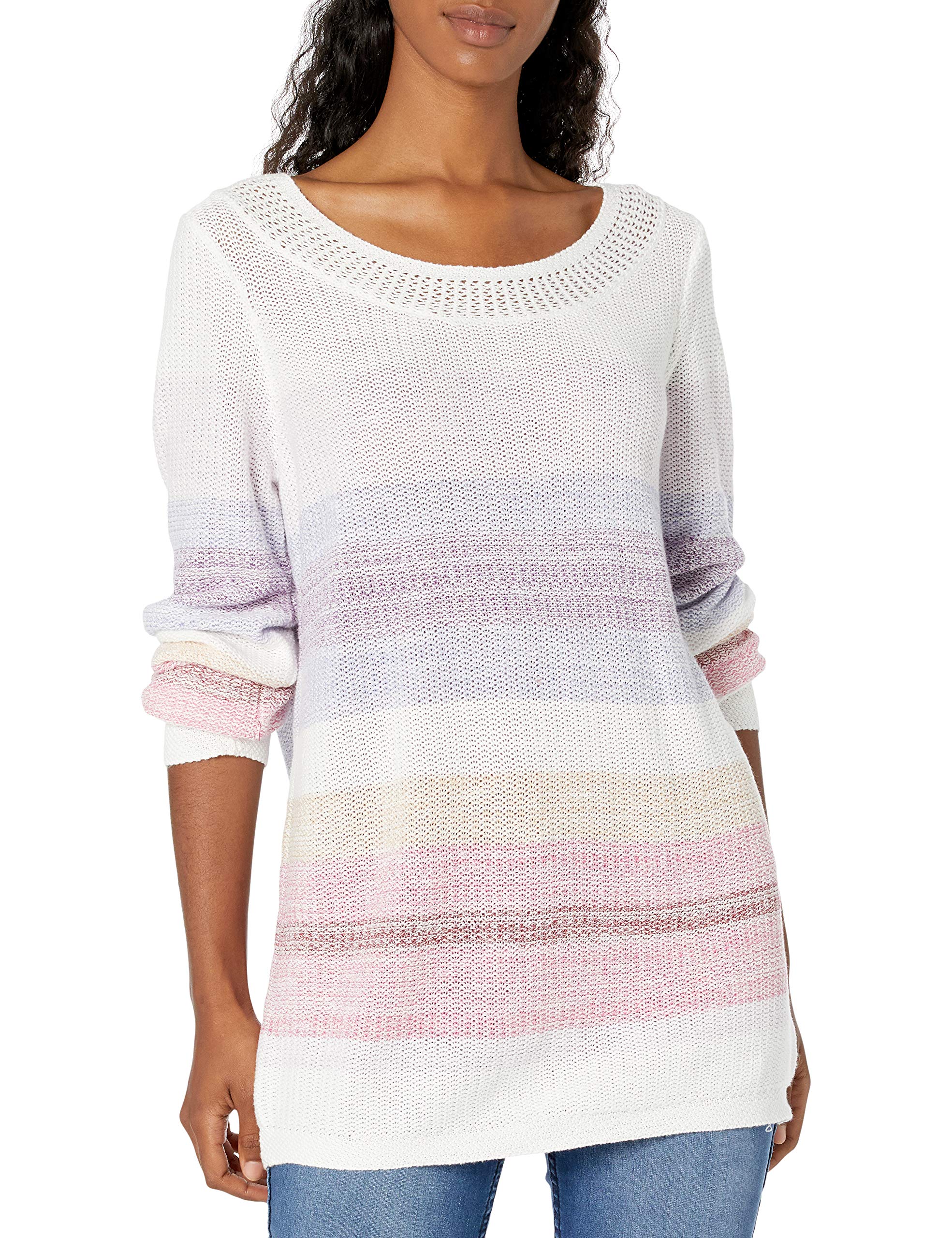 Vintage American Blues Women's Jocelyn Crochet Trim Long Sleeve Sweater - Cozy Fall & Winter Knitwear for Casual Outfits & Holiday Gatherings