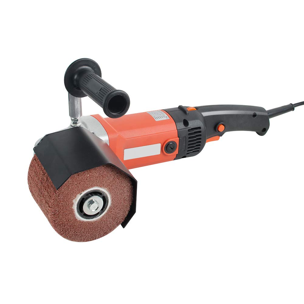 Professional Handheld Burnishing Polisher & Sander Machine with 2 Polishing Wheels - Perfect for Metal, Wood & Automotive Surface Finishing