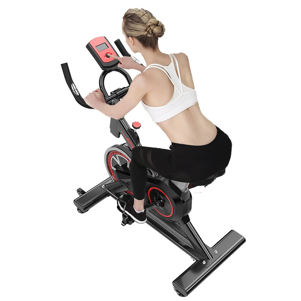 Boddenly Professional Indoor Cycling Bike - Heavy Duty Stationary Exercise Bike for Home Cardio Workout & Gym Training | Perfect for Home Fitness, Weight Loss & Spin Classes (Black)