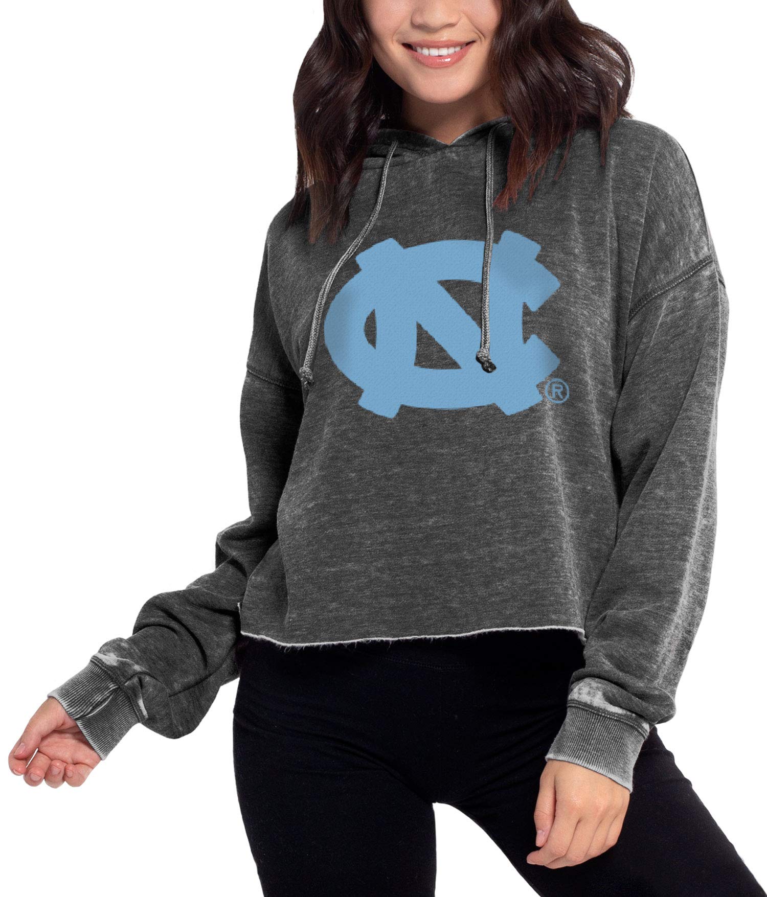 Chicka-D Women's Campus Cropped Hoodie - Trendy Oversized Pullover Sweatshirt for College, Streetwear & Casual Outfits | Perfect for Fall, Winter & Campus Fashion