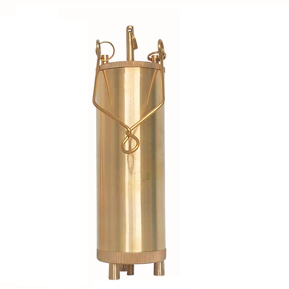 Universal Petrochemical Oil Sample Bottle - 500ML Copper Dead Bottom Tank Sampler for All Level Sampling | Ideal for Laboratory Testing, Industrial Oil Analysis & Field Sampling