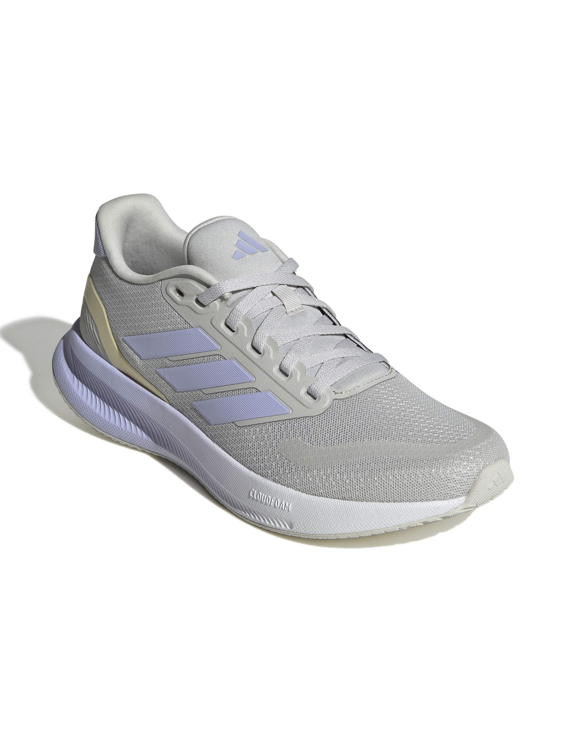 Runfalcon 5 Running Shoes for Men & Women - Lightweight Grey/Violet/Black Athletic Sneakers for Jogging, Gym Workouts & Daily Walking