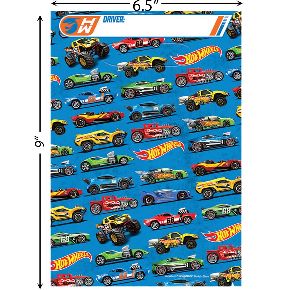 Hot Wheels Themed Party Treat Bags - 8 Pack for Kids Birthday Favors & Halloween Candy - Durable American Greetings Goodie Bags for School Events, Birthday Parties, and Trick-or-Treating