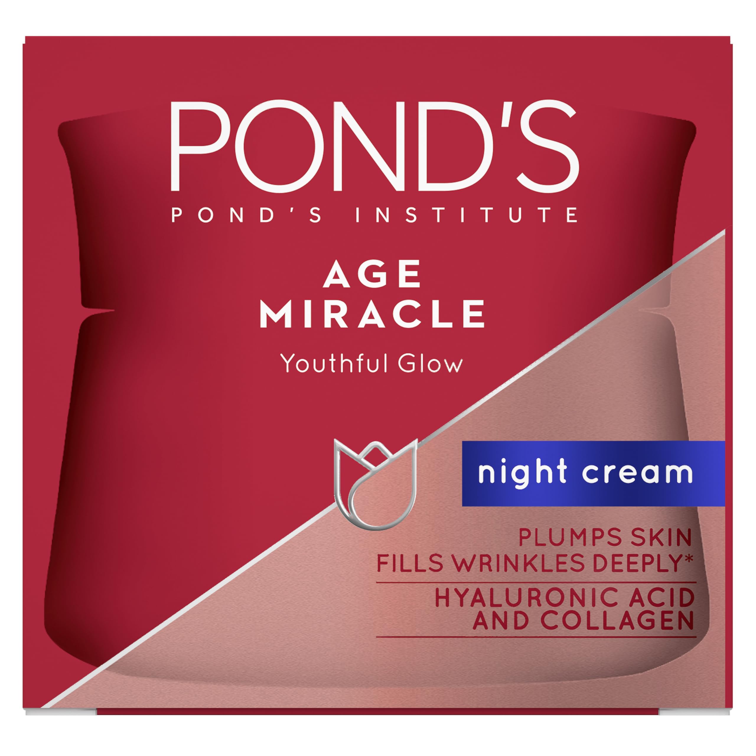 Ponds Age Miracle Night Cream - Anti-Wrinkle & Deep Moisturizing Night Cream for Face, 50ml | Reduces Fine Lines & Hydrates Skin Overnight | Perfect for Dry, Aging Skin Night Care Routine