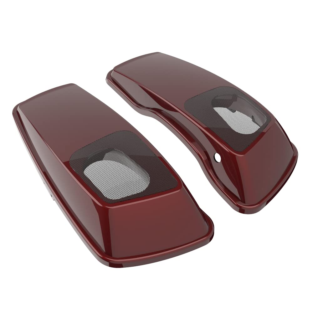 Premium 6X9 Saddlebag Speaker Lids for 2014+ Harley Davidson Touring Motorcycles - Color Matched Replacement Parts - Perfect for Road Trips & Audio Upgrades