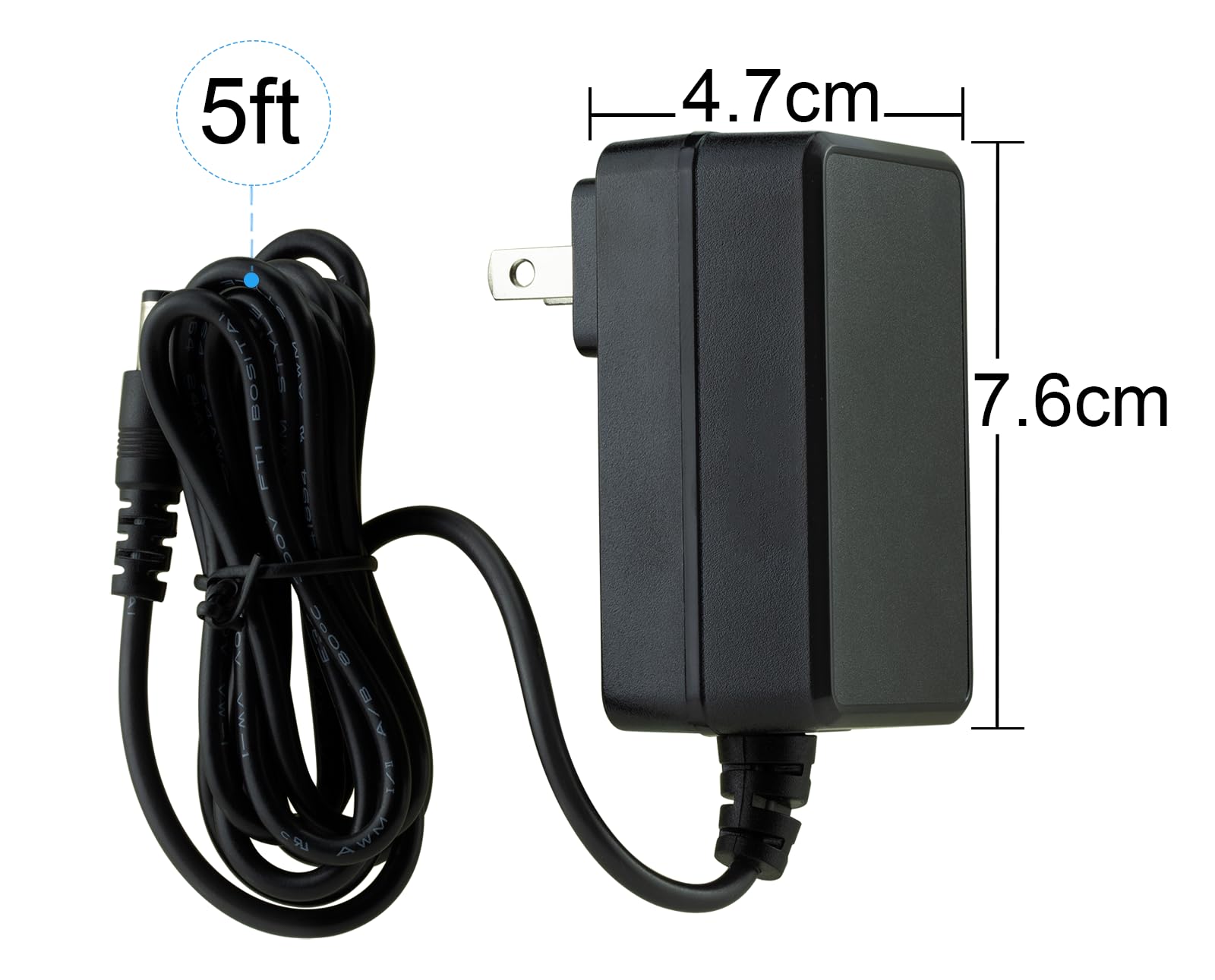 LEFXMOPHY EM26 Massage Gun Charger Replacement - 24V Power Adapter for TOLOCO EM26, AERLANG EM13, Darkiron EM31 - Portable Deep Tissue Massager Charging Cord for Home, Gym & Travel Use