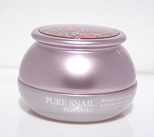 BERGAMO Pure Snail Wrinkle Care Moisturizing Cream 50g - Anti-Aging & Lifting Korean Skincare for Face | Hydrating & Firming for Daily Use & Night Routine