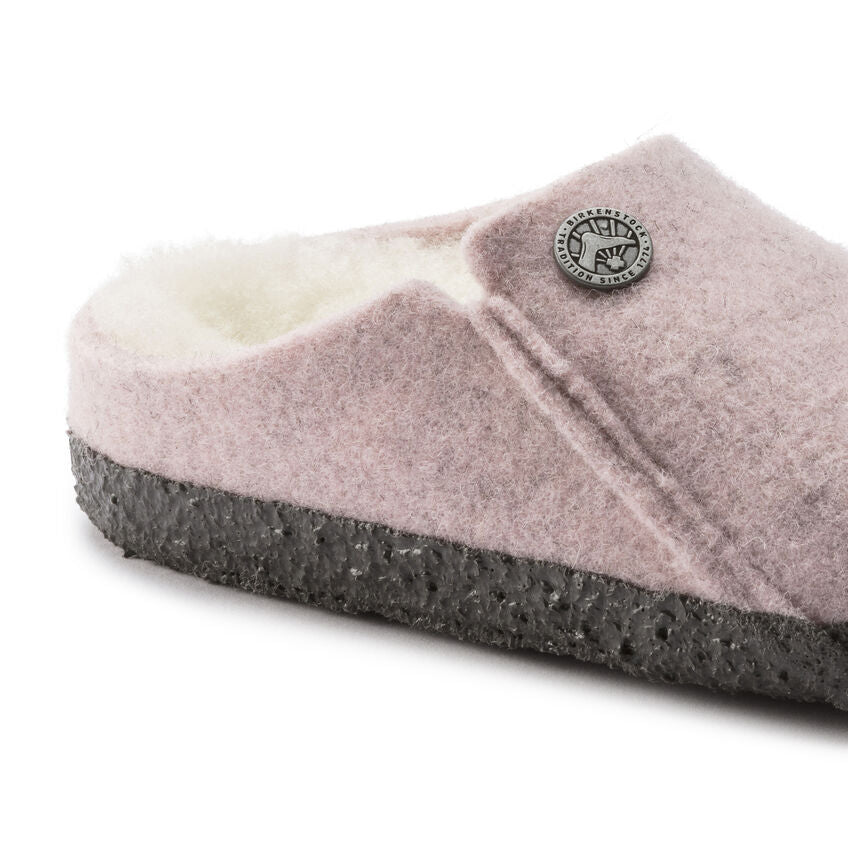 Birkenstock Zermatt Shearling Kids Slippers - Soft Pink 1020608 | Cozy Indoor & Outdoor Winter Footwear for Boys & Girls