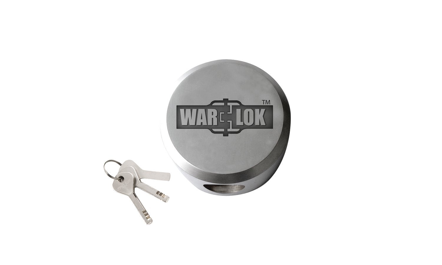 PKH-10 Heavy Duty Puck Lock and Hasp Bundle - High Security Hidden Shackle Lock with Hardened Steel Construction - Ideal for Toolboxes, Storage Units, and Industrial Equipment Protection