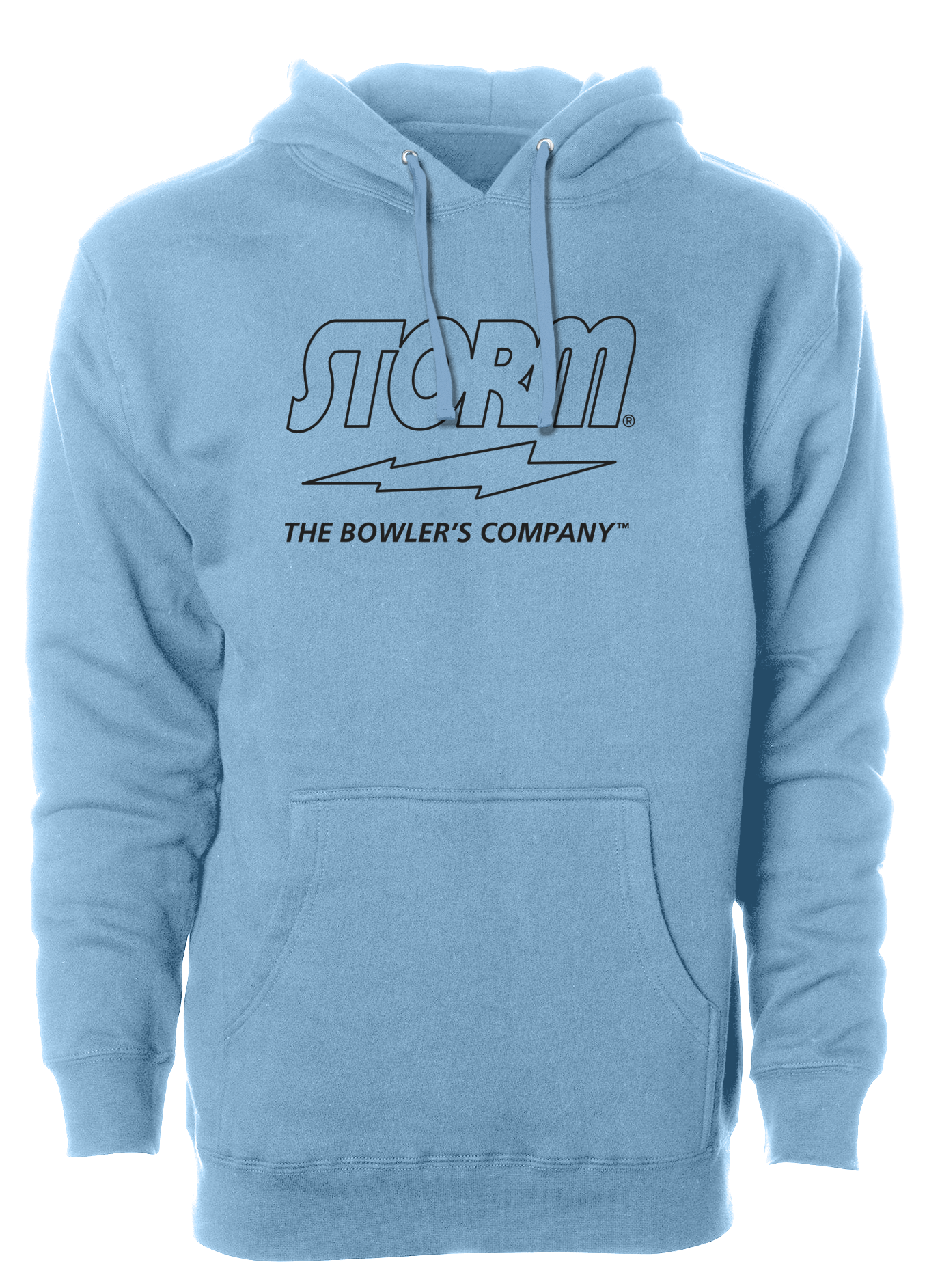 Storm The Bowler's Company Hoodie - Black Outline | Premium Bowling Apparel for Men & Women | Perfect for Leagues, Tournaments & Casual Wear