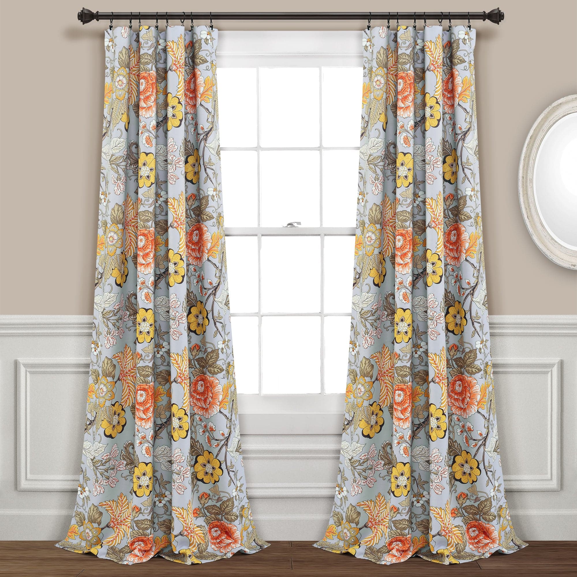 Light Filtering Window Curtain Panel Set for Living Room & Bedroom - Sydney Collection | Soft Sheer Drapes for Natural Light Control & Privacy