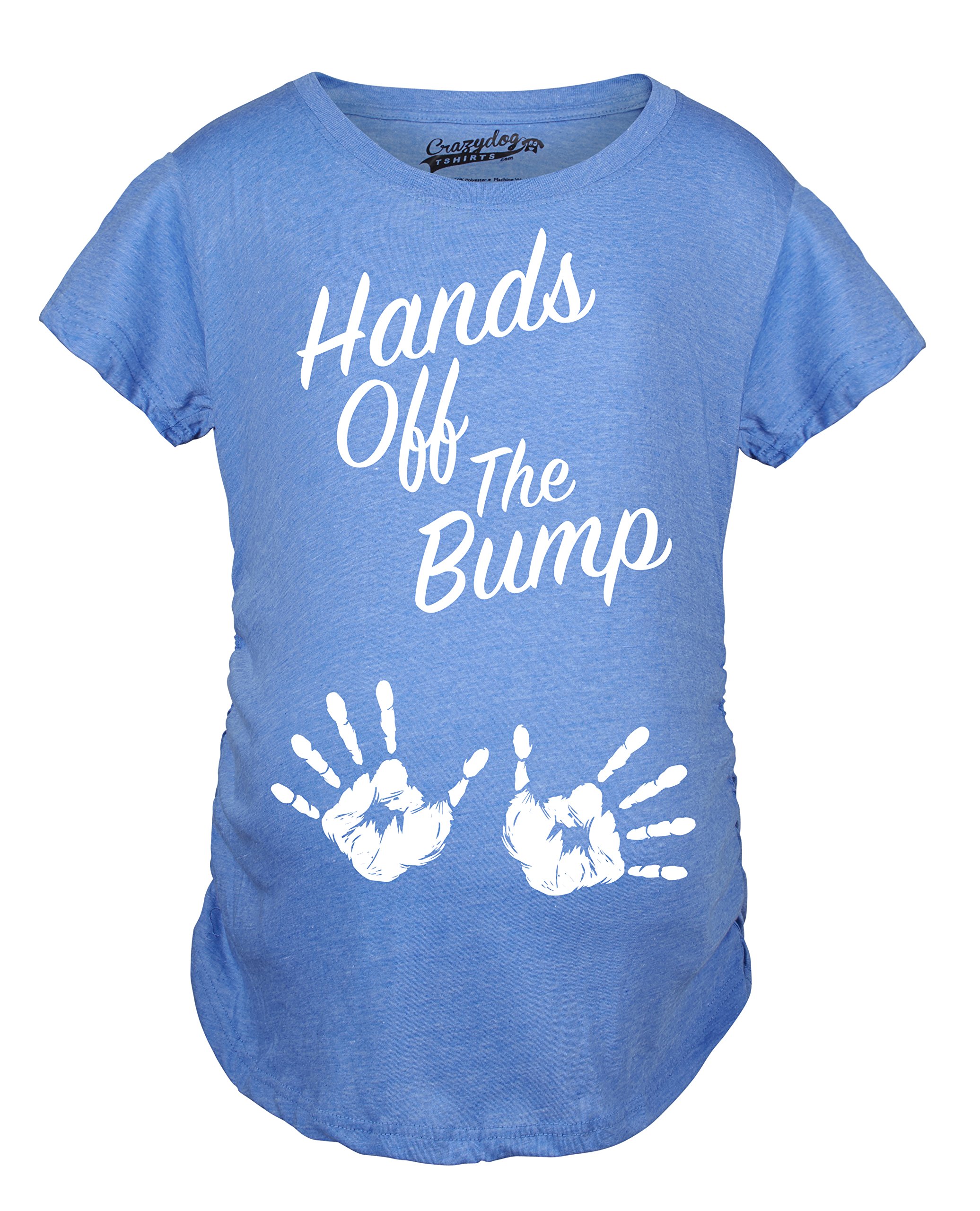 Funny Maternity Shirt - Hands Off The Bump Pregnancy Tee | Cute Announcement Gift for Expecting Moms | Perfect for Baby Showers, Gender Reveals & Maternity Photos