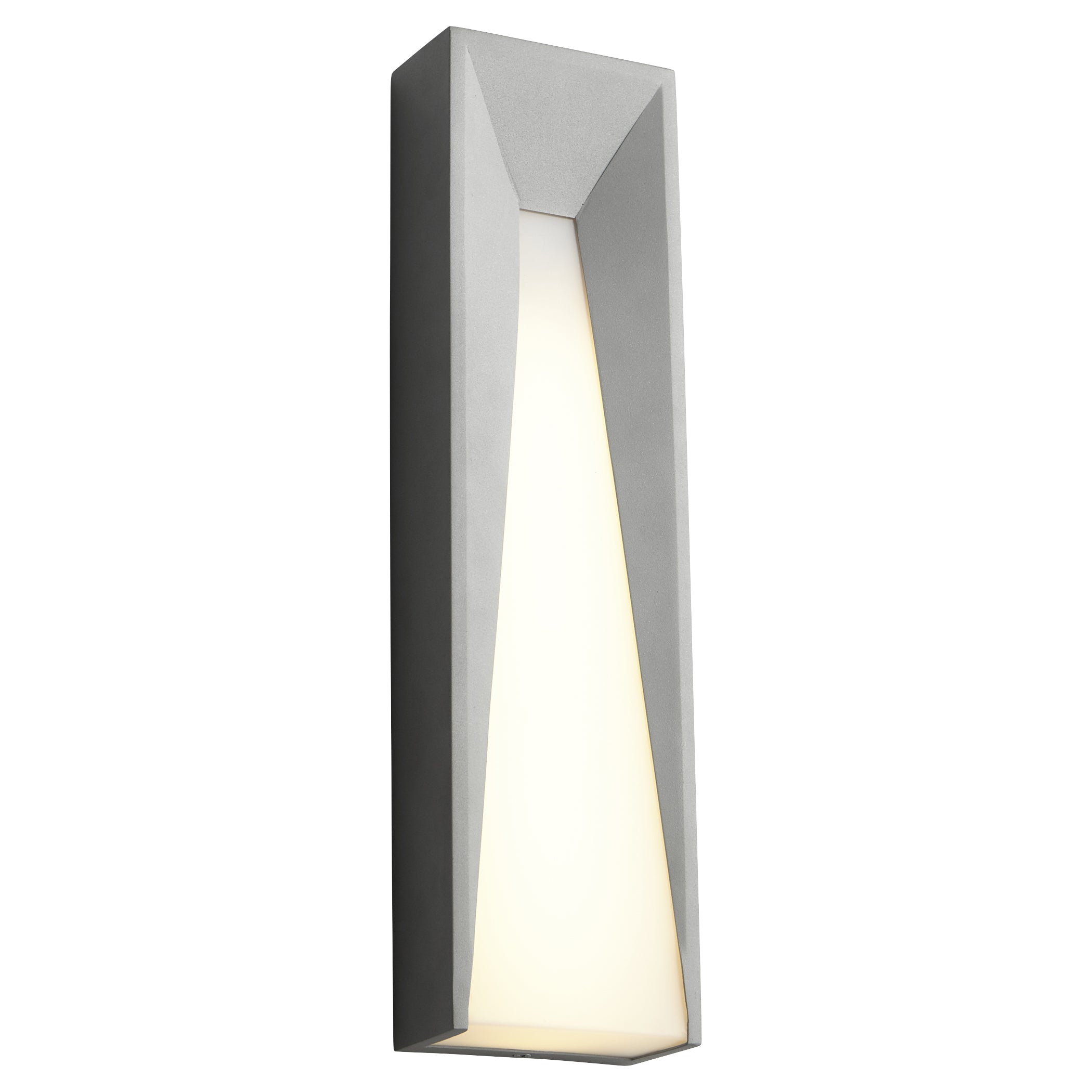Oxygen Calypso 3 730 16 Outdoor Wall Sconce Light Grey - Weatherproof Exterior Lighting for Patio, Garden & Porch