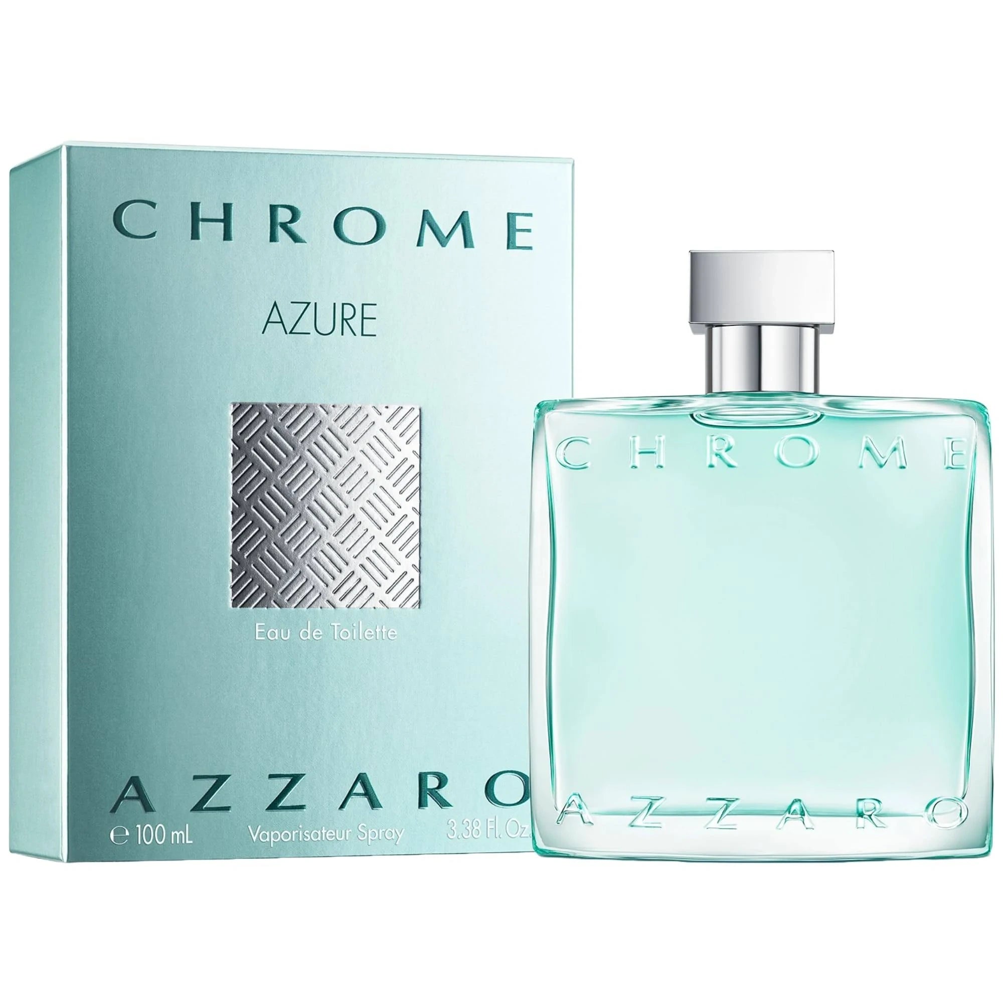 Chrome Azure 3.4 oz Cologne for Men - Fresh & Long-Lasting Fragrance for Everyday Wear, Date Night & Special Occasions