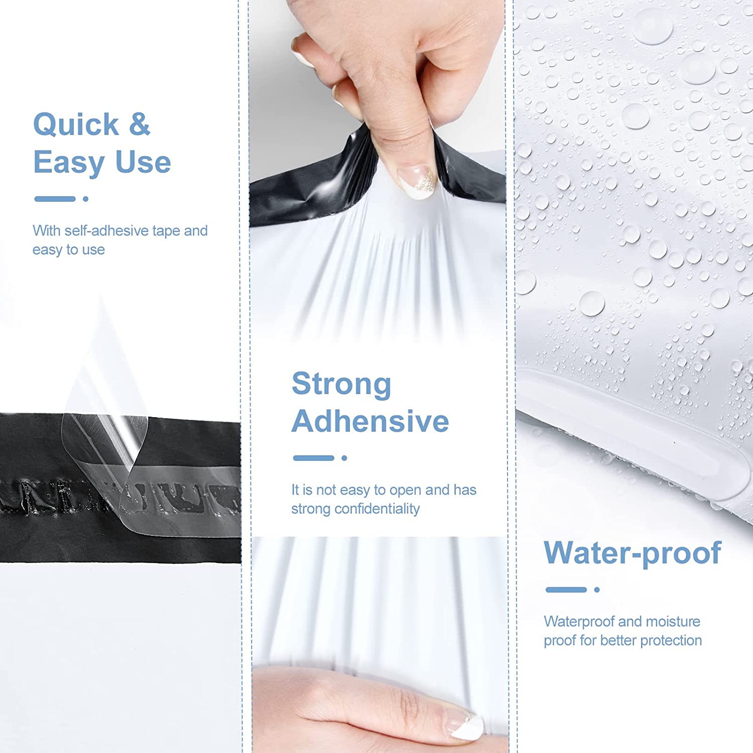 14.5x19 Inch Poly Mailers - Waterproof Shipping Envelopes for Ecommerce, Mailing & Packaging - Durable, Lightweight & Self-Sealing - Perfect for Clothing, Books & Small Business Shipments