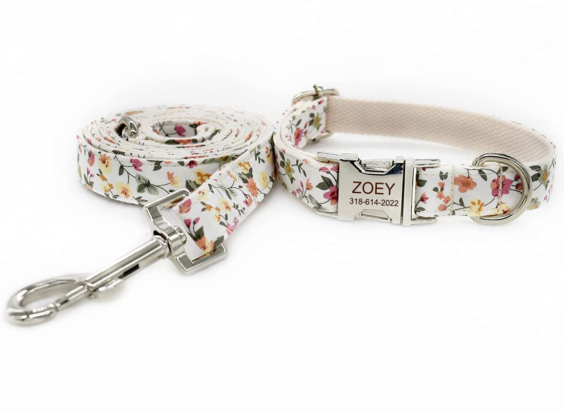 Personalized Dog Collar with Name & Phone Engraving - for Small to Large Pets - Perfect for Walks & ID Safety