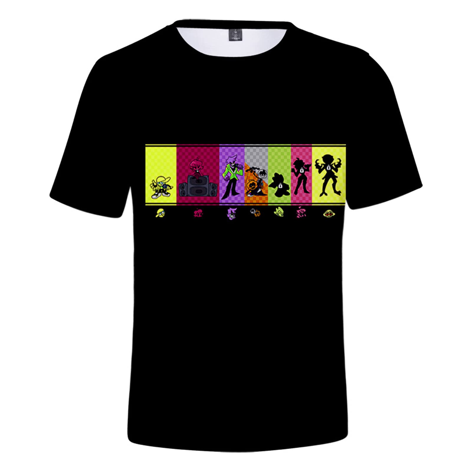 Cartoon Pico Game T-Shirt for Men & Youth - Casual Short Sleeve Sport Tee - Perfect for Gaming, Streetwear & Everyday Wear