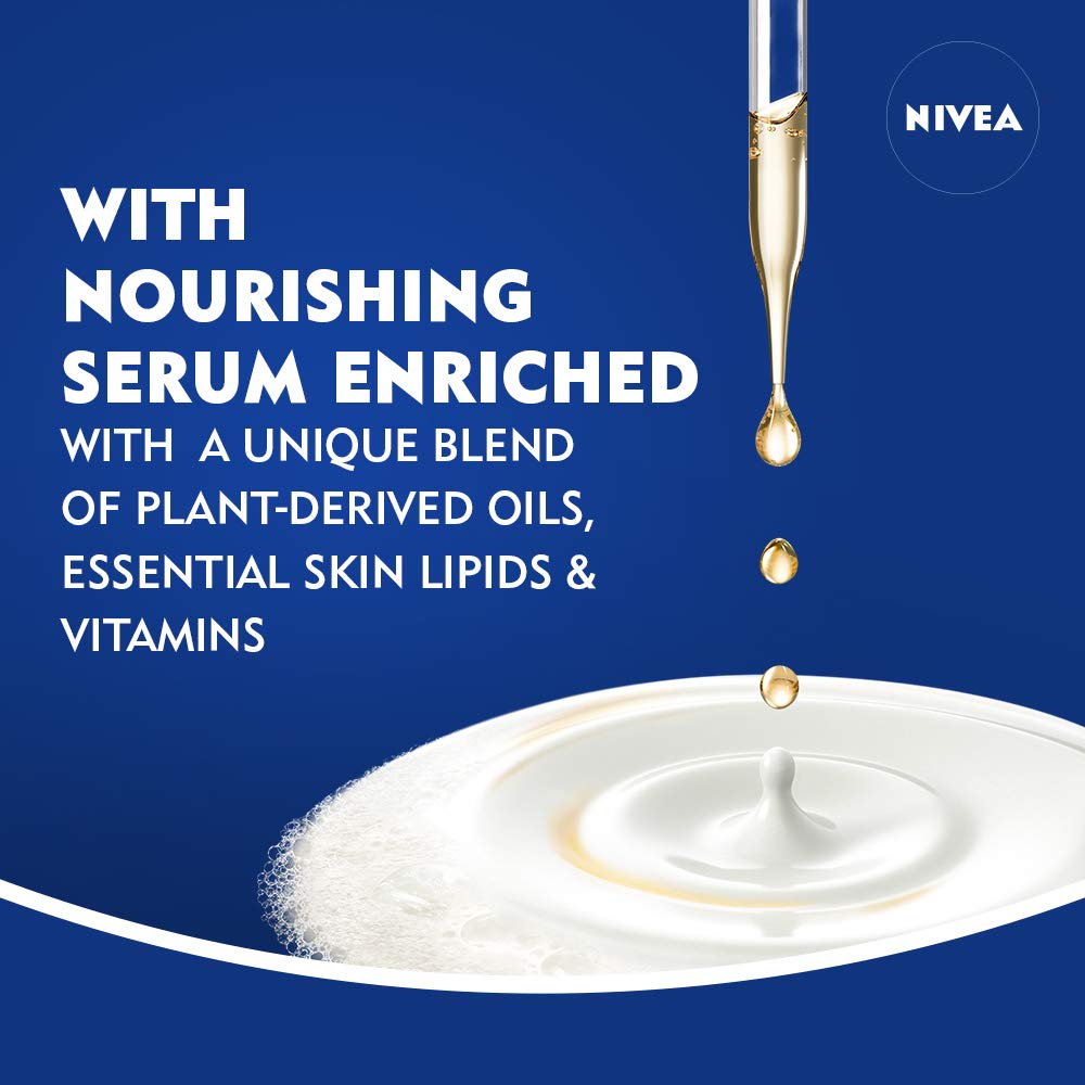 NIVEA Shea Butter Nourishing Body Wash for Dry Skin - Deep Moisturizing Shower Gel with Natural Oils, 20 Fl Oz (Pack of 2) - Hydrating Bath Essential for Winter & Sensitive Skin Care Routine