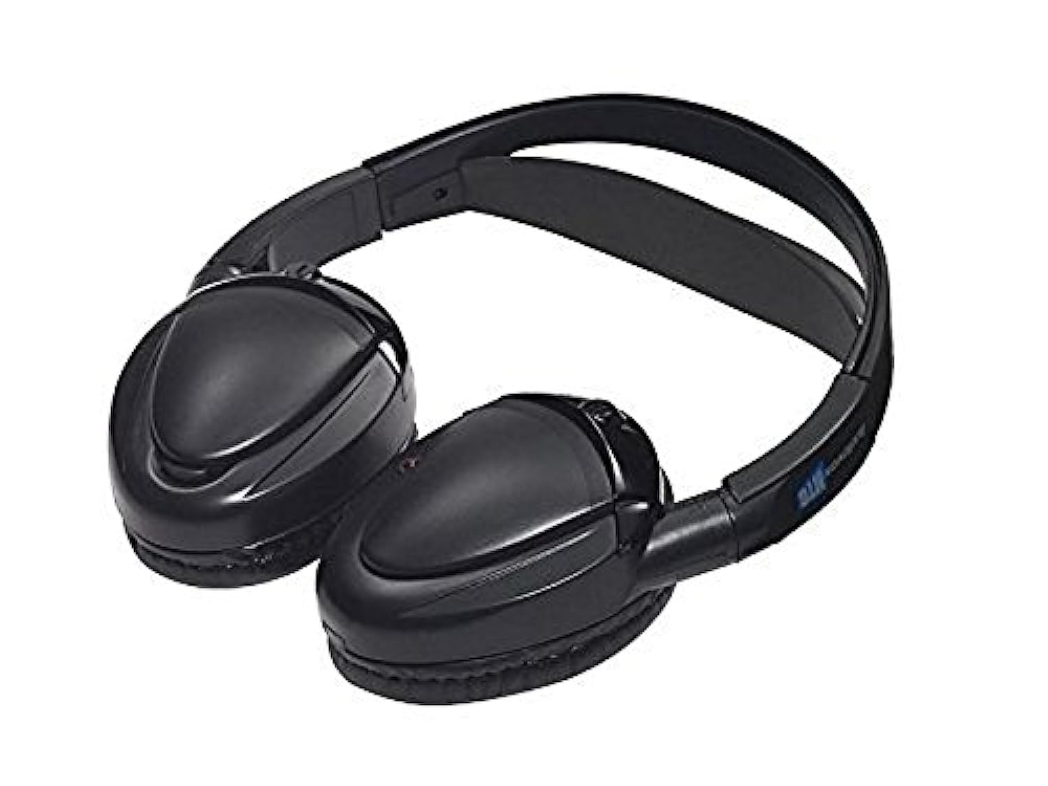 Audiovox Dual Channel Wireless Fold-Flat Headphones with Rechargeable Batteries - Noise Cancelling Bluetooth Headset for Travel, Work & Gym Use