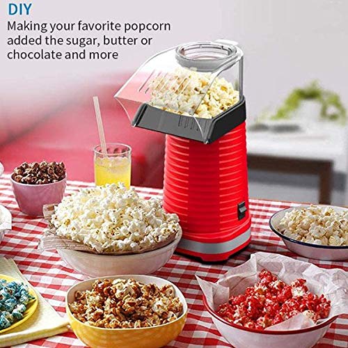 Arinda DIY Electric Hot Air Popcorn Popper Maker - Healthy Snack Machine for Home, Movie Nights & Kids Parties - Fast & Efficient Popcorn Maker for Family Fun