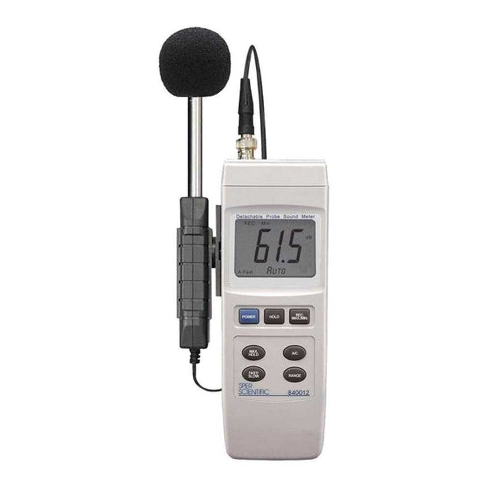 Sper Scientific 840012 Digital Sound Level Meter with Detachable Probe - Accurate Noise Measurement for Home, Office, and Industrial Use