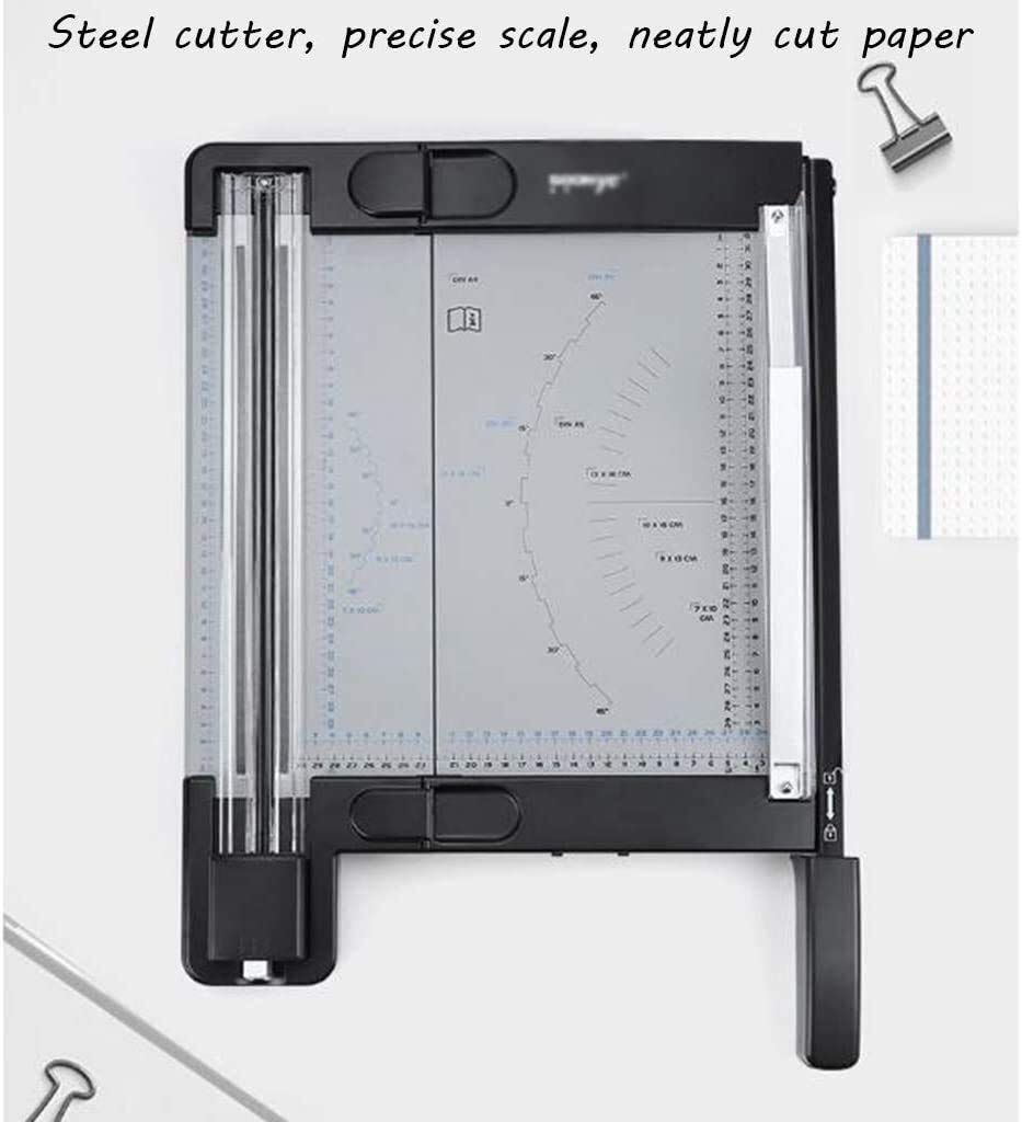 Premium Titanium A4 Paper Cutter & Trimmer - Portable Guillotine Scrapbooking Tool with Side Ruler for Office, Crafting & DIY Projects | Perfect for Card Making, Photo Albums & Document Cutting