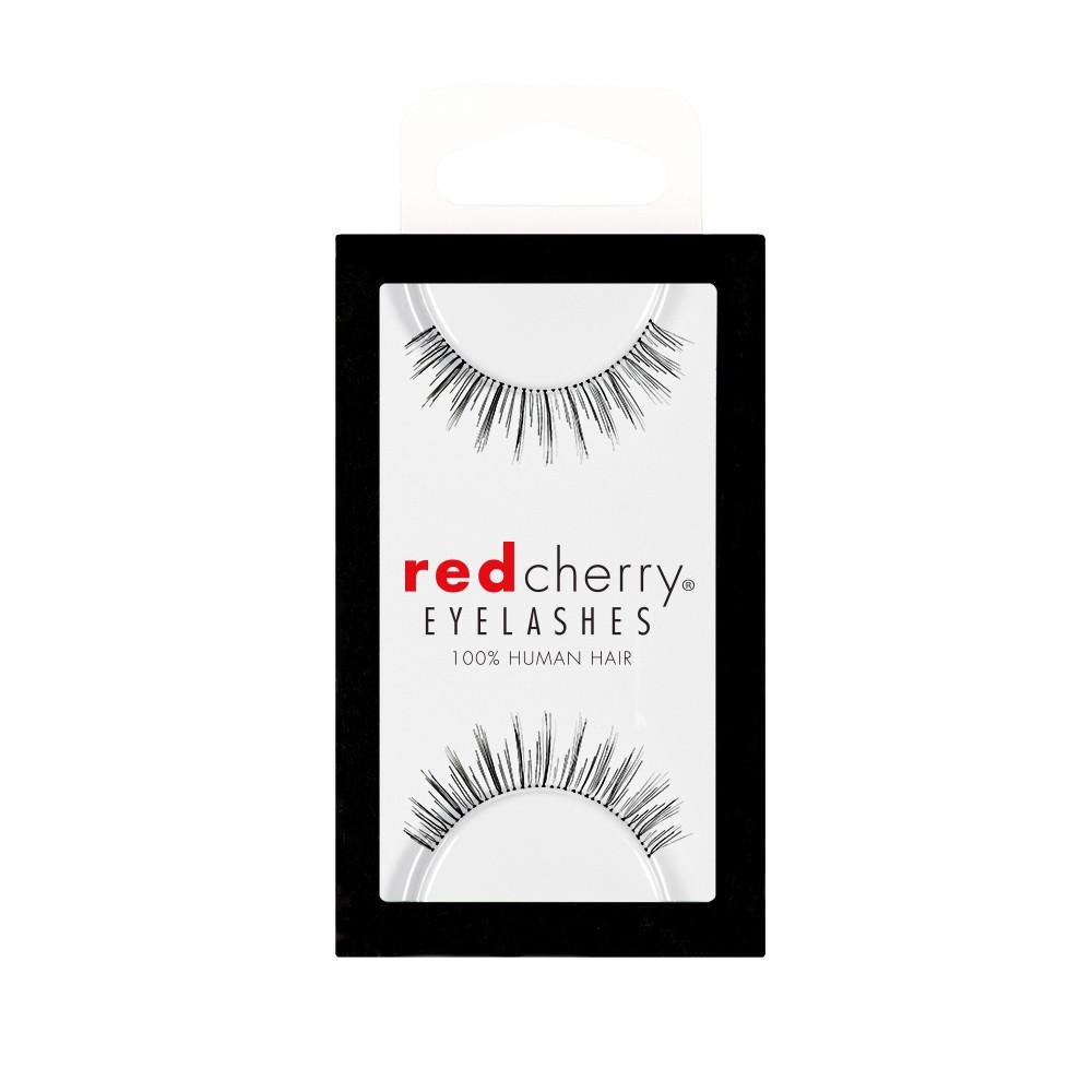 Red Cherry False Eyelashes - Natural Look (10 Pairs) - Voluminous & Reusable Eyelash Extensions for Daily Wear, Parties & Special Occasions